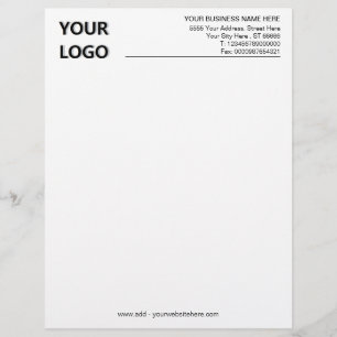 Papel Timbrado Letterhead e logotipo do escritório empresarial c