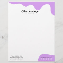 Papel Timbrado Letterhead Moderna Abstrato