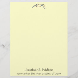 Papel Timbrado Letterhead - Neon Seagull