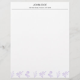 Papel Timbrado Letterhead Personalizado com Nome e Endereço