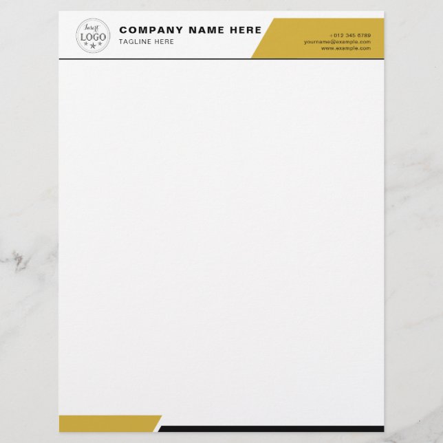 Papel Timbrado Letterhead personalizado para uso pessoal e comerc (Frente)