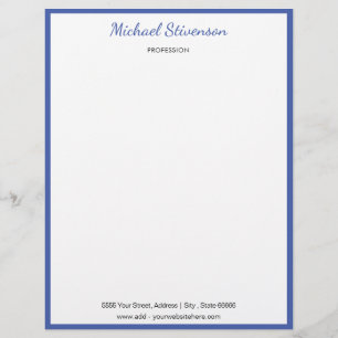Papel Timbrado Letterhead Personalizado Seu Endereço De Nome Site