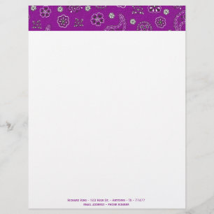 Papel Timbrado Letterhead Personalizável Bandana