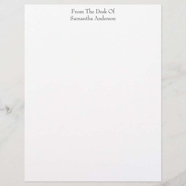 Papel Timbrado Letterhead Pessoal Personalizado para Empresas (Frente)