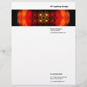 Papel Timbrado Lighting Designer Letterhead