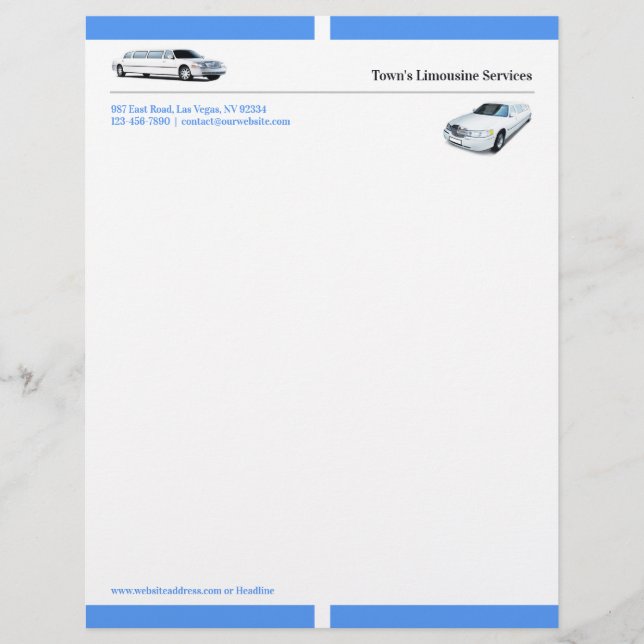 Papel Timbrado Limousine Letterhead (Frente)