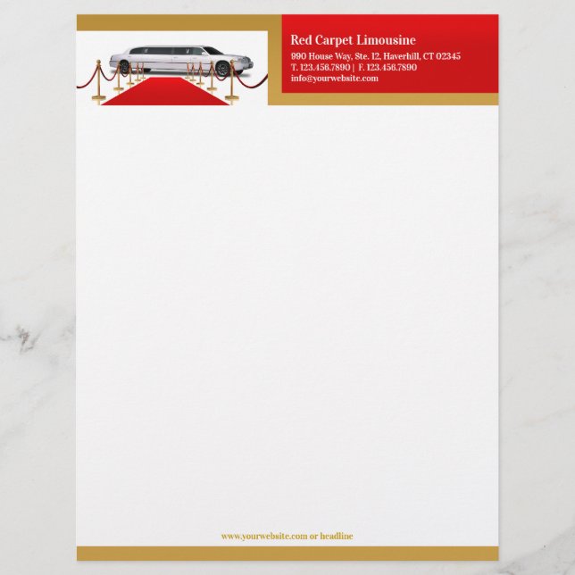 Papel Timbrado Limousine Letterhead (Frente)