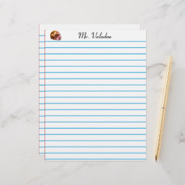 Papel Timbrado Linhas timbradas para a escola