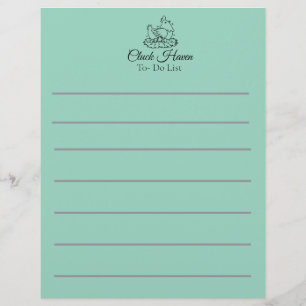 Papel Timbrado Lista de Compras Personalizadas de Frango