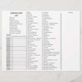 Papel Timbrado Lista de verificação personalizada das artes de ca