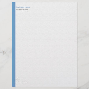 Papel Timbrado Listra azul simples moderna elegante lisa no