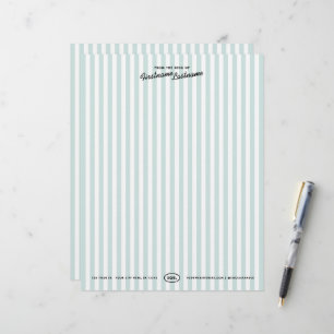 Papel Timbrado Listrado de Resort da Califórnia