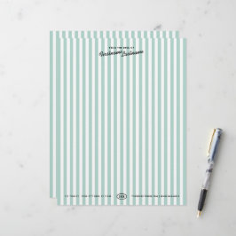 Papel Timbrado Listrado de Resort da Califórnia