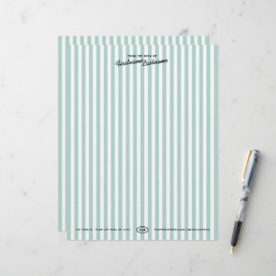 Papel Timbrado Listrado de Resort da Califórnia