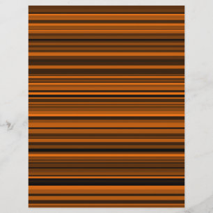 Papel Timbrado Listras Laranja Marrom Preto