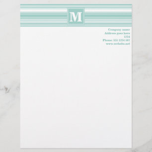 Papel Timbrado Listras verdes da horta monográfica