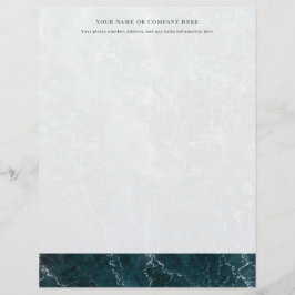 Papel Timbrado Litoral Teal Oceano Personalizado