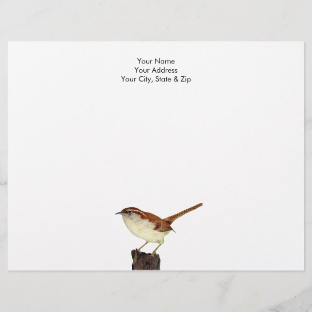 Papel Timbrado Little Wren (Frente)