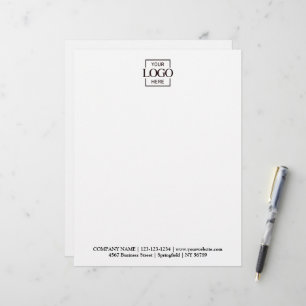 Papel Timbrado Logotipo Comercial de Marca da Empresa Elegant Cus