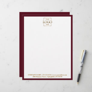 Papel Timbrado Logotipo Comercial de Marcas da Empresa Elegant Cu