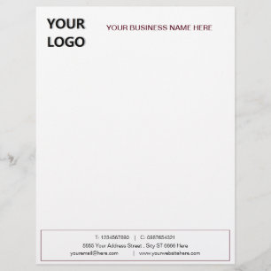 Papel Timbrado Logotipo comercial personalizado e timbrado do cód