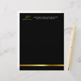 Papel Timbrado Logotipo da Casa do Ouro Moderno Imobilizado