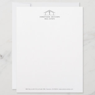 Papel Timbrado Logotipo da Modern Realtor Home
