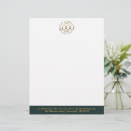 Papel Timbrado Logotipo de Empresa de Negócios Personalizado Mode
