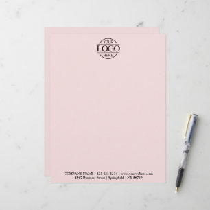 Papel Timbrado Logotipo de Empresa Personalizada Moderna de Negóc
