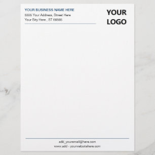Papel Timbrado Logotipo de empresa personalizado Endereço timbra