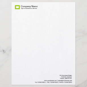 Papel Timbrado Logotipo do retângulo - verde de Marciano