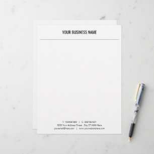 Papel Timbrado Logotipo e letterhead personalizados do escritóri