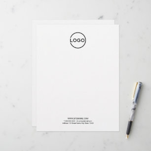 Papel Timbrado Logotipo Empresarial Personalizado com Texto Perso