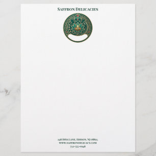 Papel Timbrado Logotipo Minimalista de Pequena Empresa de Doces D