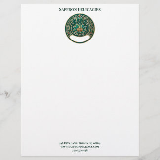 Papel Timbrado Logotipo Minimalista de Pequena Empresa de Doces D