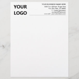 Papel Timbrado Logotipo Personalizado Informações Comerciais Es