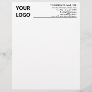 Papel Timbrado Logotipo personalizado Logotipo moderno de escrit