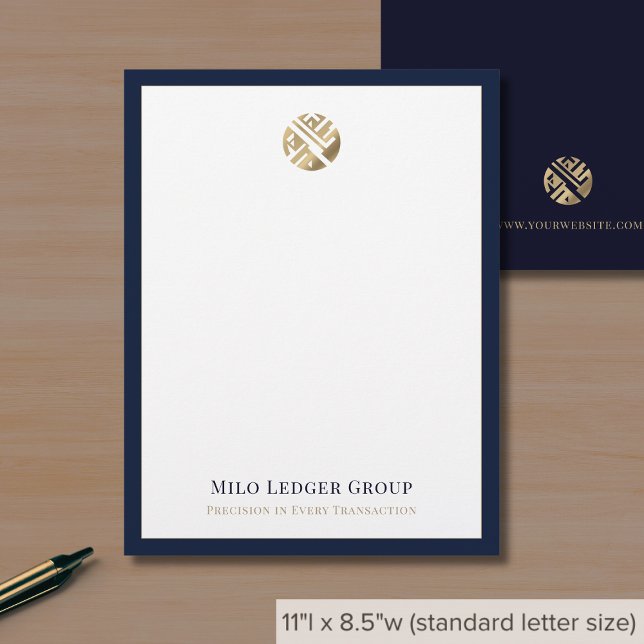 Papel Timbrado Logotipo personalizado para empresas modernas (Criador carregado)