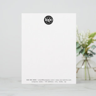 Papel Timbrado Logotipo personalizado profissional minimalista