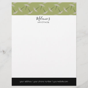 Papel Timbrado Logotipo Profissional - Padrão Floral Pixie