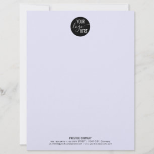 Papel Timbrado Logotipo Próprio Profissional de Negócios Minimali