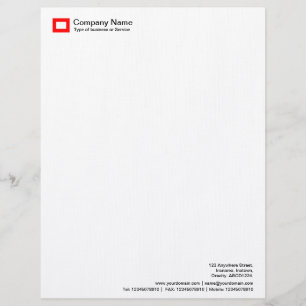 Papel Timbrado Logotipo Retângulo - Vermelho