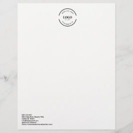 Papel Timbrado Logotipo simples de grande empresa personalizável