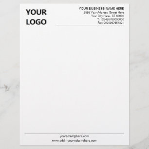 Papel Timbrado Logotipos personalizados para empresas com logotip
