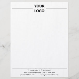 Papel Timbrado Logotipos personalizados para empresas com logotip