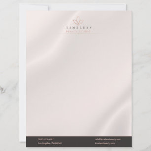 Papel Timbrado Luxo Moderno Preto & Cobre Imobiliário
