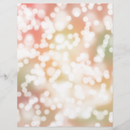 Papel timbrado, luzes cintilantes bokeh rosa pálid