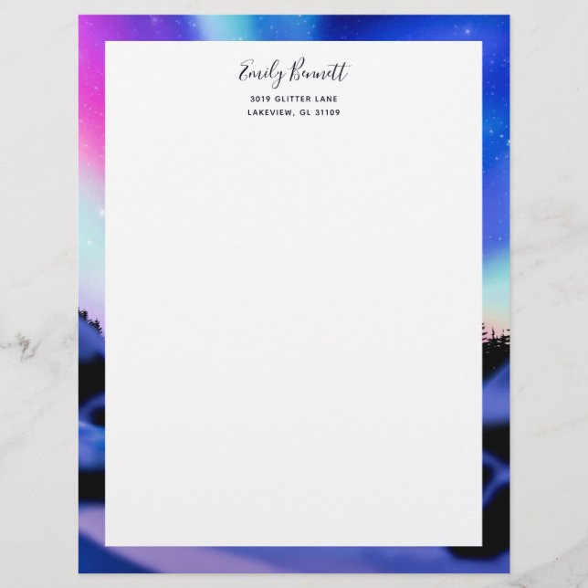 Papel Timbrado Luzes de sonho (Frente)