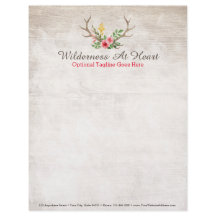 Madeira floral boémia da aguarela do Antler