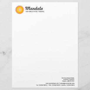 Papel Timbrado Mandala Kaleidoscopic 029